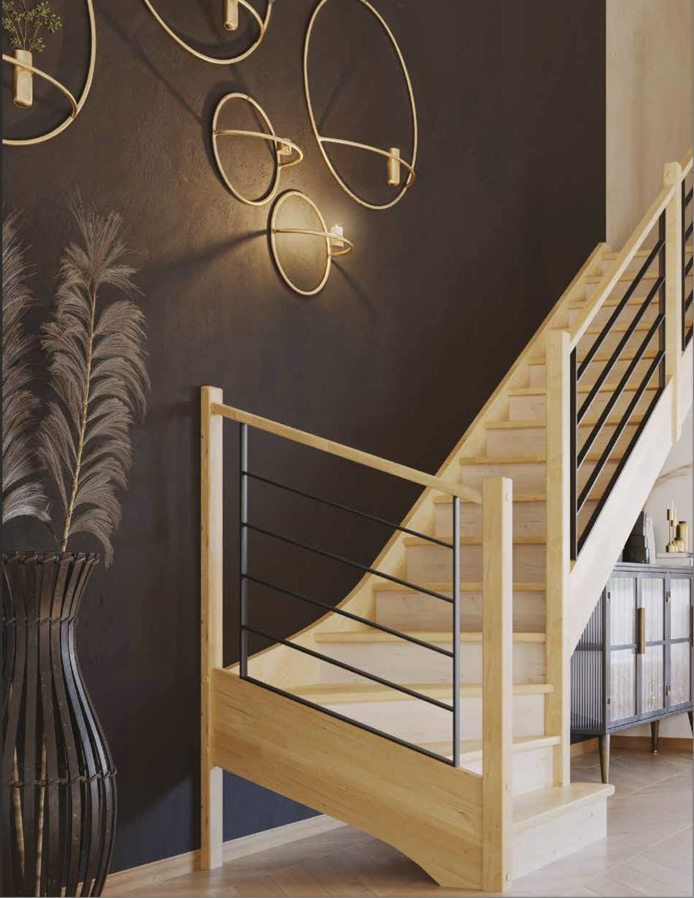 escalier-tournant-m2000 escalier tournant elegant pose par M2000